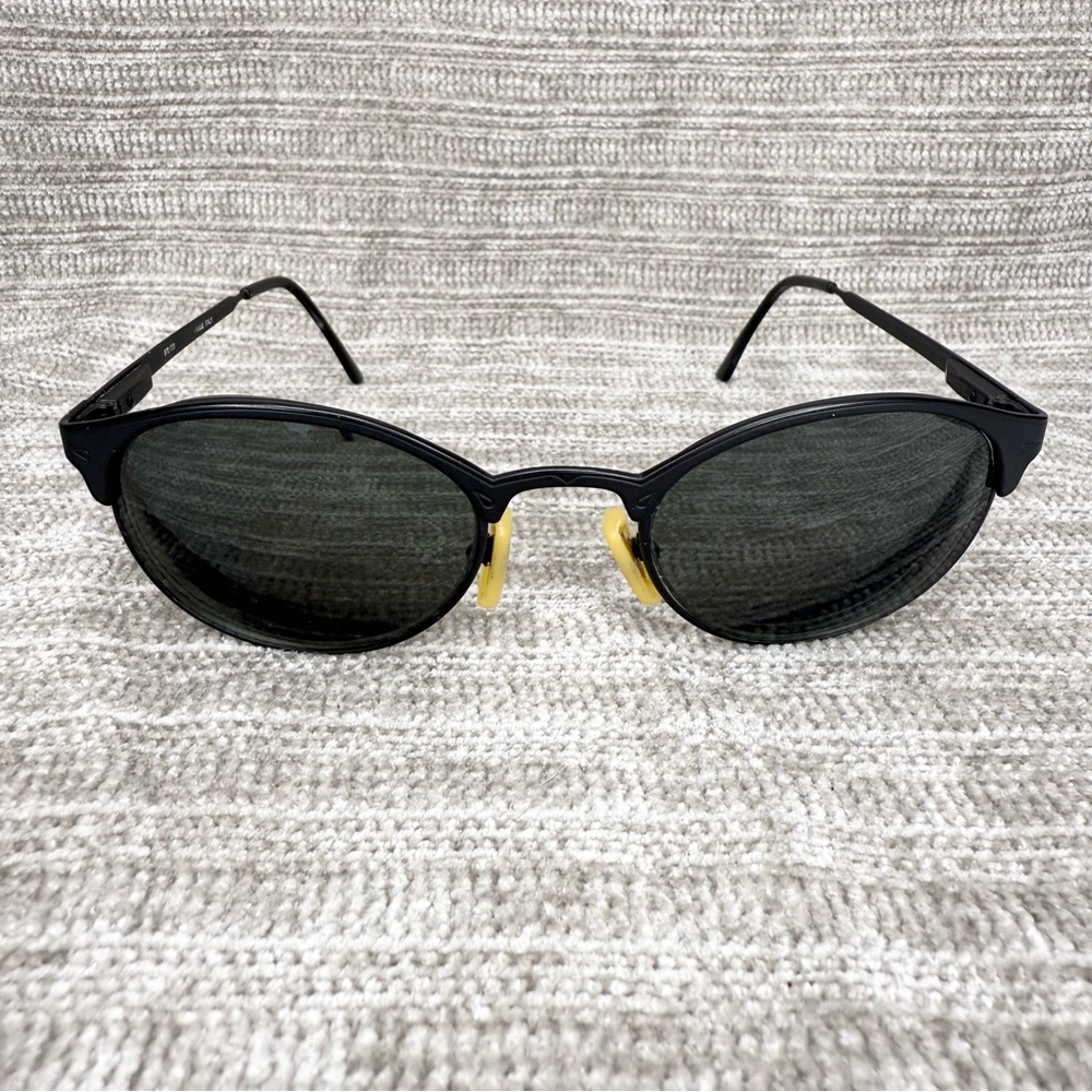 Vintage Revo Sunglasses Frames 970 Black Round FRAME ONLY Italy Classic